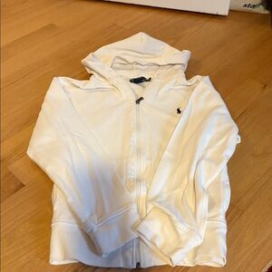 Men's polo off-white hoodie XL